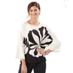 Tommy Bahama | Hibiscus Hideaway Sweater | Coconut | Size Small P